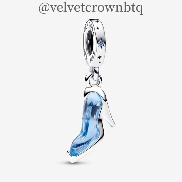Pandora Disney Cinderella's Glass Slipper Dangle Charm - Picture 1 of 2